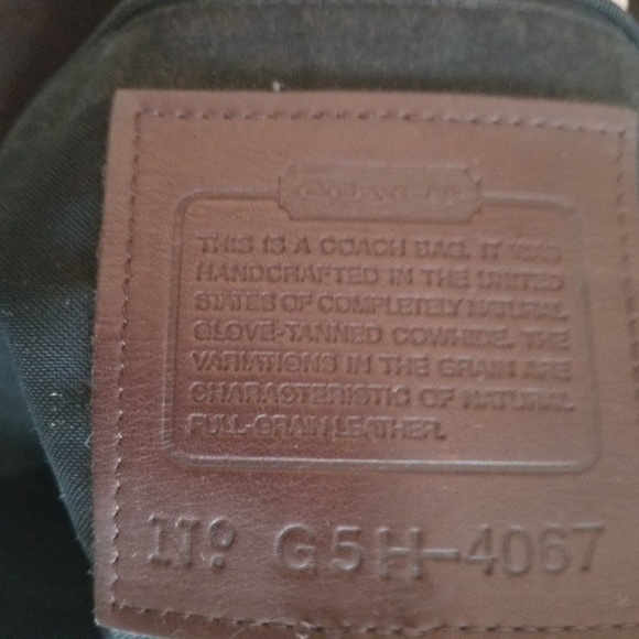 Large Brown Coach Vintage Bag - Picture 6 of 6